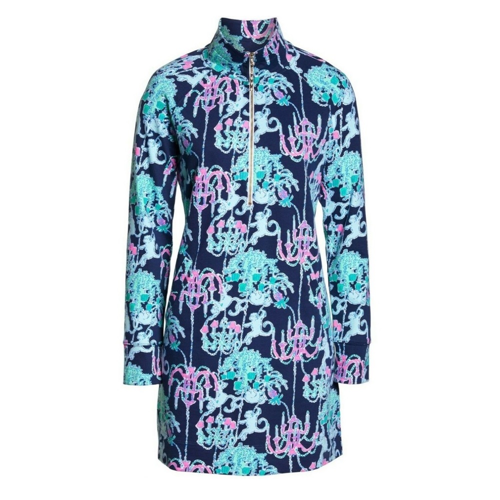 Lilly Pulitzer Skipper Dress in Pop Up Monkey Trouble UPF 50